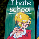 Hookups skateboards I hate school